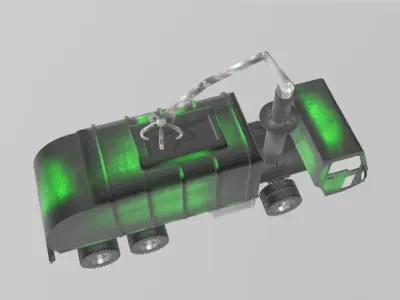 Recycle Truck Dual drive tires 3D model