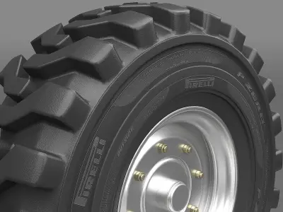 Realistic Truck Tire 2 3D model