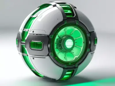 SciFi Energy Core Sphere 3D model