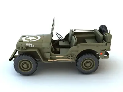 Willys MB 3D model purchase