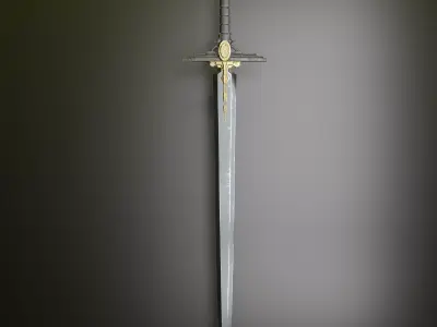 sword of silence Low-poly 3D model