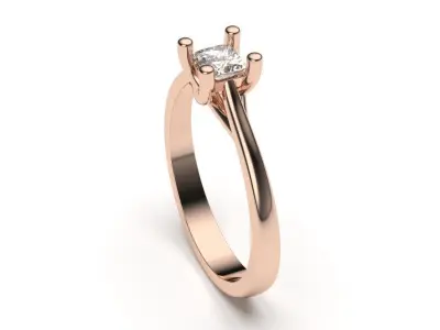 solitaire with ring sizes  8 part S57 3D print model