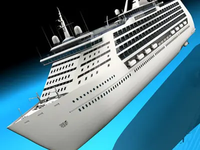 Cruise Ship 3D model 3D model