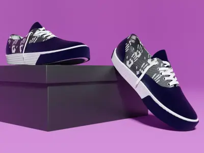 SNEAKERS  Low-poly 3D model