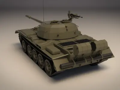 Low Poly Tank 06 3D model