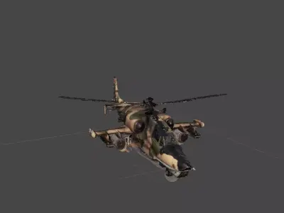 KA 50 KAMOV ATTACk HELICOPTER 3D model