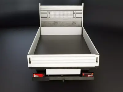 Modern Utility Pickup Truck Low-poly 3D model
