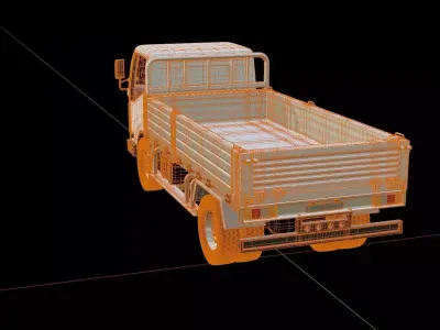 Isuzu Elf Pickup Truck 3D model