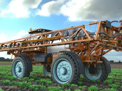 Folding Arms Farm Sprayer Generic 3D model