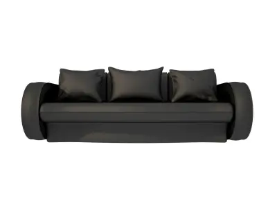 Black sofa 3D model