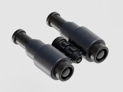 Binoculars Low-poly 3D model order