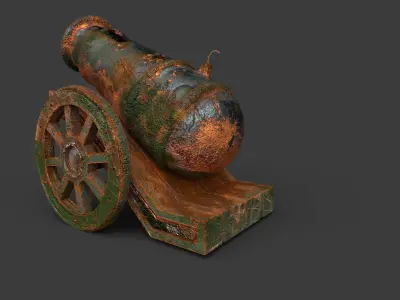 Small Range Canon  3D model