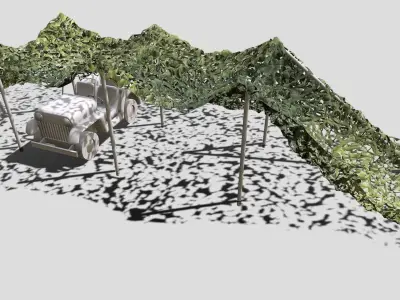 camo net  Low-poly 3D model