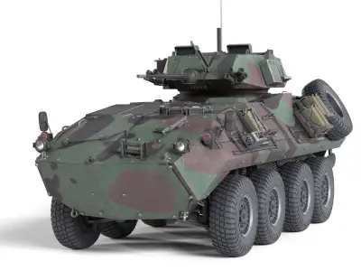 Light Armored Vehicle LAV25 Low-poly 3D model