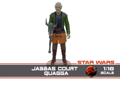 Jabbas Court - Quagga 1-18 scale Hasbro Kenner 3D print model