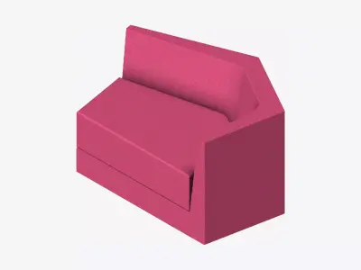Furniture - Seating - Contemporary - Scoop - Right Low-poly 3D model