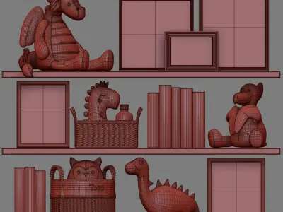 Kids Room Decor 55 3D model