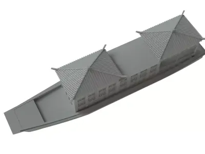 Wooden Boat 3D print model