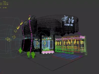 Exhibition - Area - 9X15-3DMAX2009-01 3D model