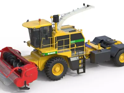 CMC Saturne 5800 Harvester Low-poly 3D model