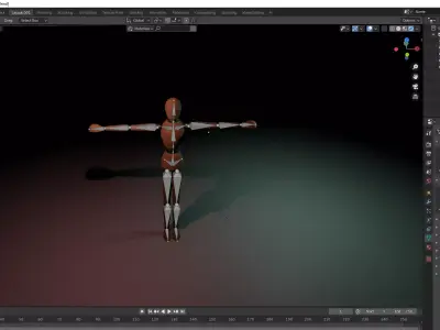 Ikea doll WOODEN Rigged 3D model