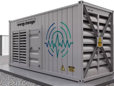 Battery Storage Power Station 3D model