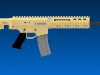 AH-14 Assault Rifle 3D model