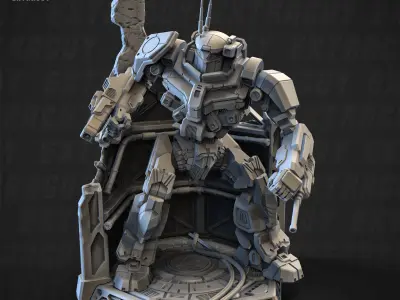 Dark Knight Static 160mm and 50mm 3D print model