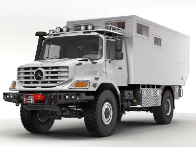 Mercedes Zetros Motorhome 3D model