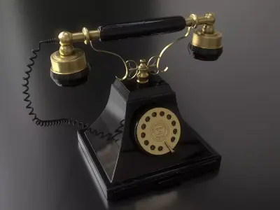 Antique Telephone - Royal Victoria 1938 Rotary Telephone 3D model