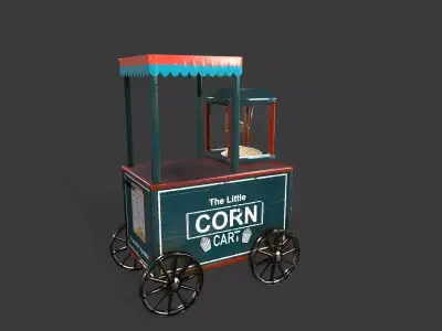 Main Truck 03 Low-poly 3D model