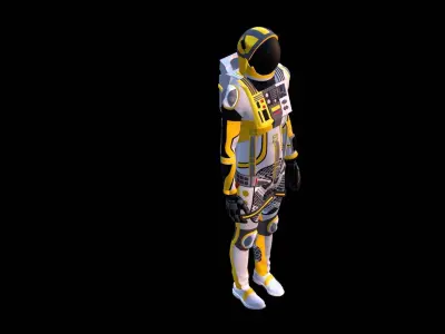 Astronaut Spacesuit Colombia 3D model
