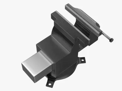 Vise 3D metal clamp 3D model