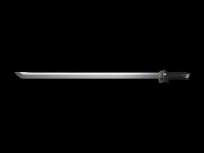 Scifi Katana Sword 3D model