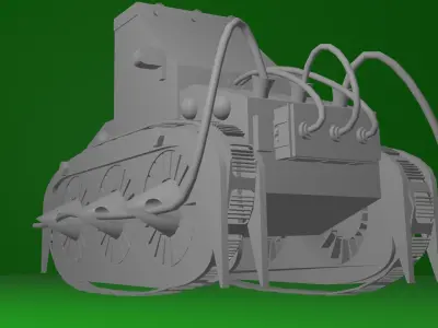 Truck with wires  3D print model