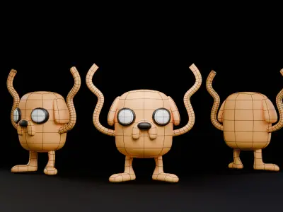 Jack The Dog Free low-poly 3D model