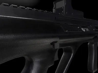 AUG A3 Rifle Low-poly 3D model