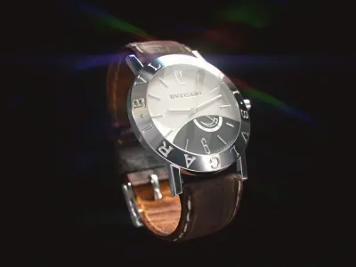 Wrist watch - Bvlgari Armbanduhr Low-poly 3D model