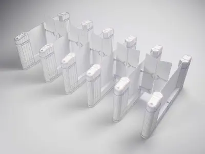 Metro Turnstile 3D model purchase