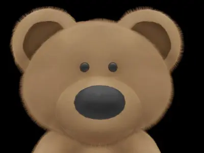 Teddy bear with heart 3D model