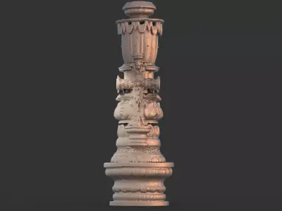 Celtic stone carving  3D model