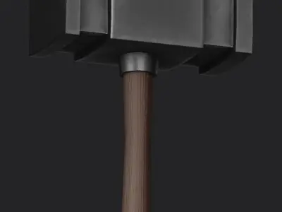 Hammer Low-poly 3D model 51