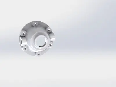 Differential spacecraft flying in sky 3D model