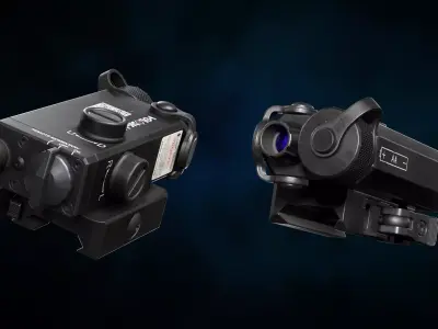 Holosight Aim Laser Sight  Low-poly 3D model