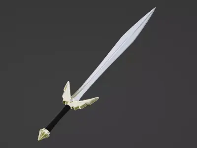 Sword Low-poly 3D model 97