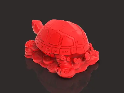 Tortoise Chinese Brass Style 3D Model 3D print model