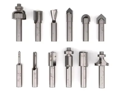 Wood milling cutter vol 01 3D model