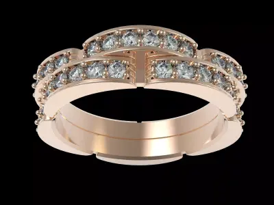 Cartier Diamond Band 3D print model