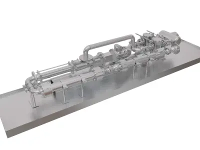 Pump Skids 3d Model 3D model