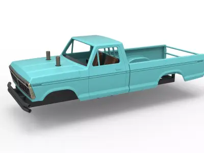 Top part of Mud truck Scale 1 to 25 3D print model